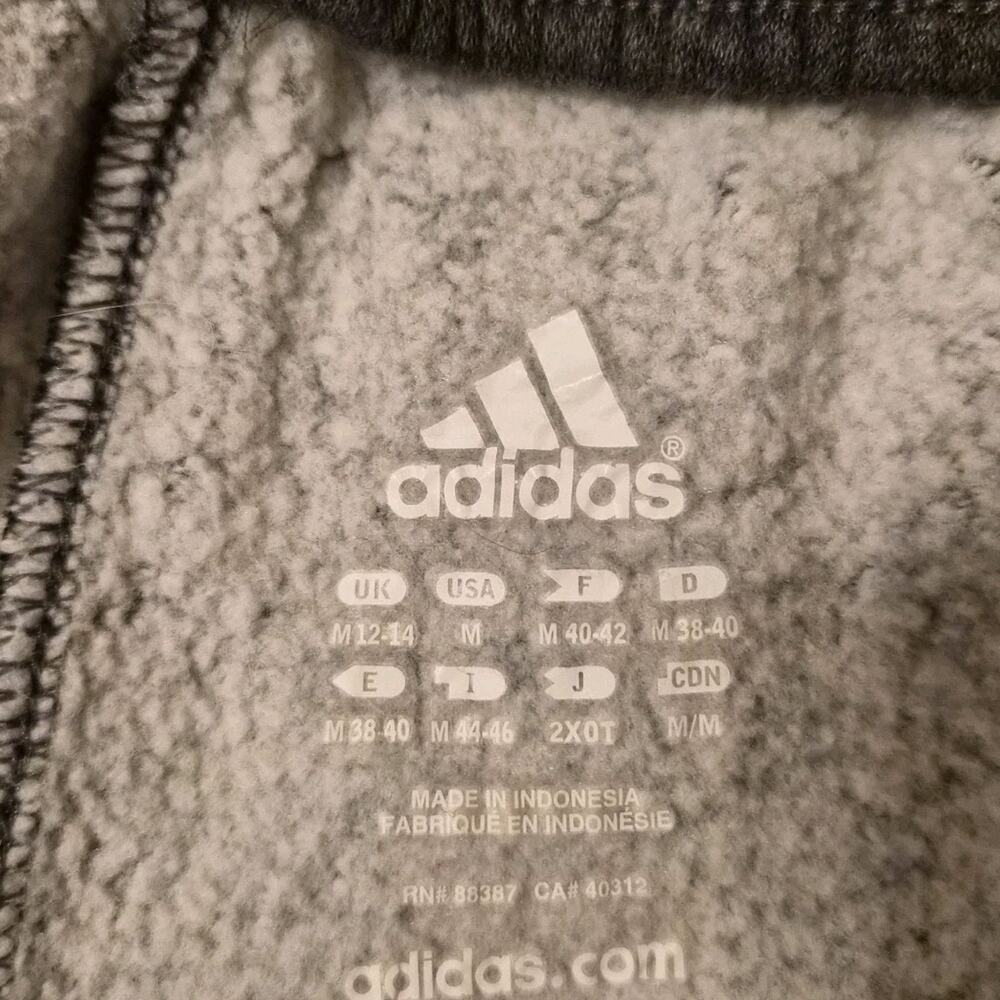 Adidas Straight Leg Joggers Womens Sz M Snap Ankle‎ Sweatpants Grey - Picture 6 of 10